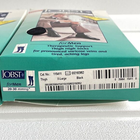 2 Packs/Pair JOBST for Men Thigh High Closed Toe Compression Stockings 20-30mmHg - Picture 4 of 4
